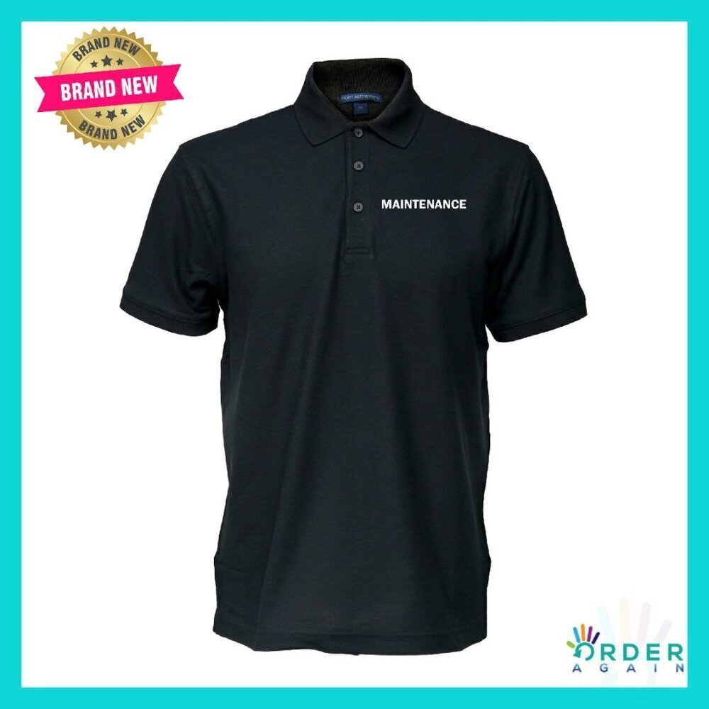 Classic Polo Shirt Professional Work Uniform Easy Care Minimal Chic Style
